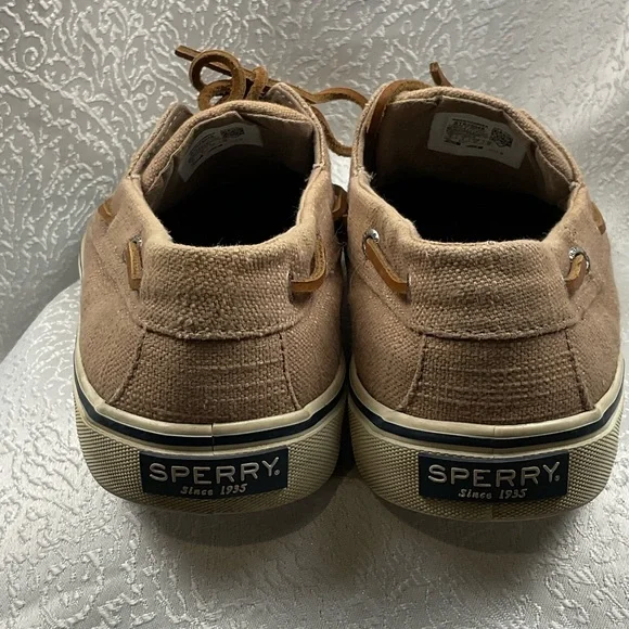 Sperry Men's Brown Canvas Boat Shoes - Picture 4 of 7